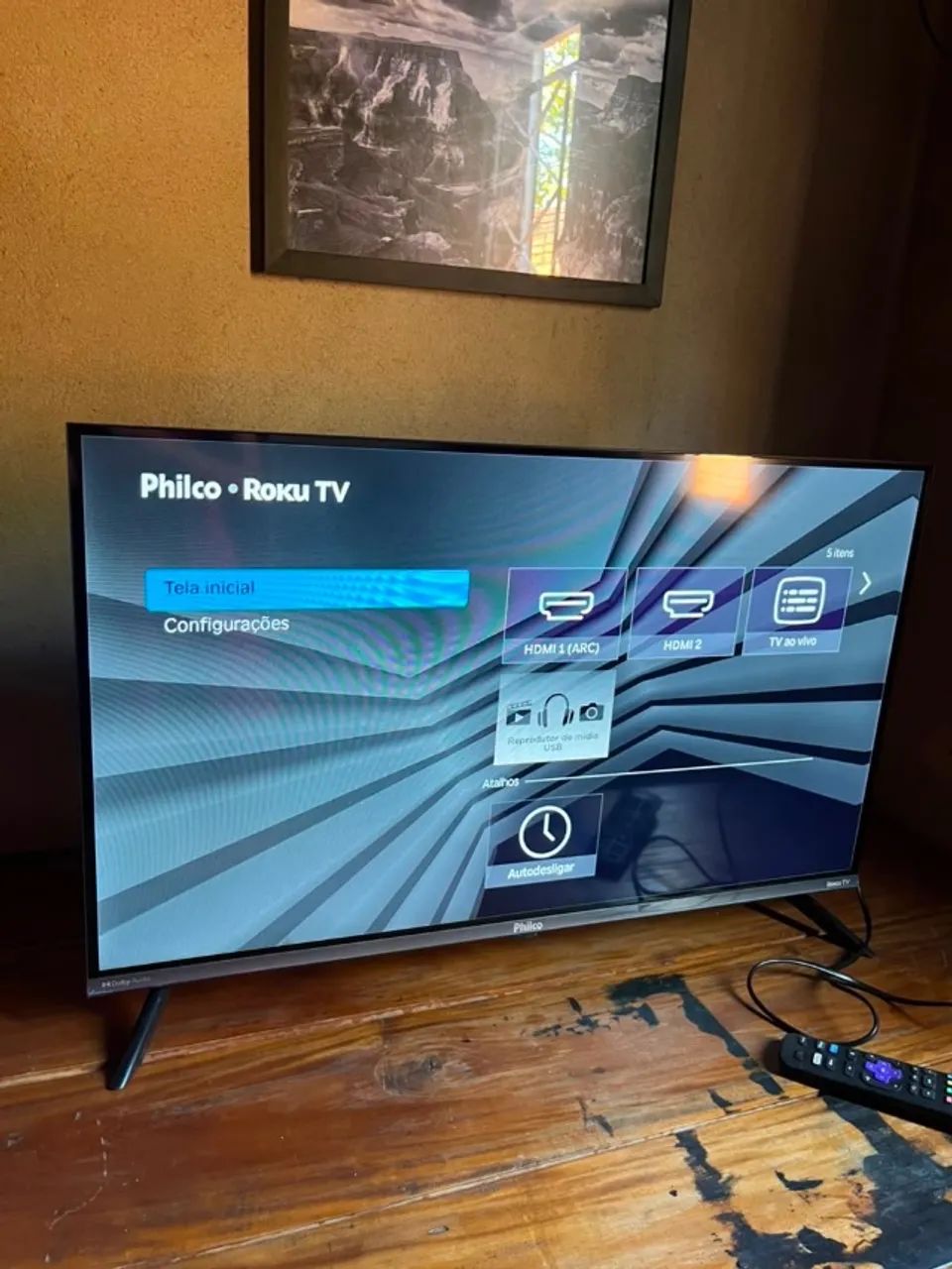 Tv Smart Philco 32 Polegadas Roku - Foto 3