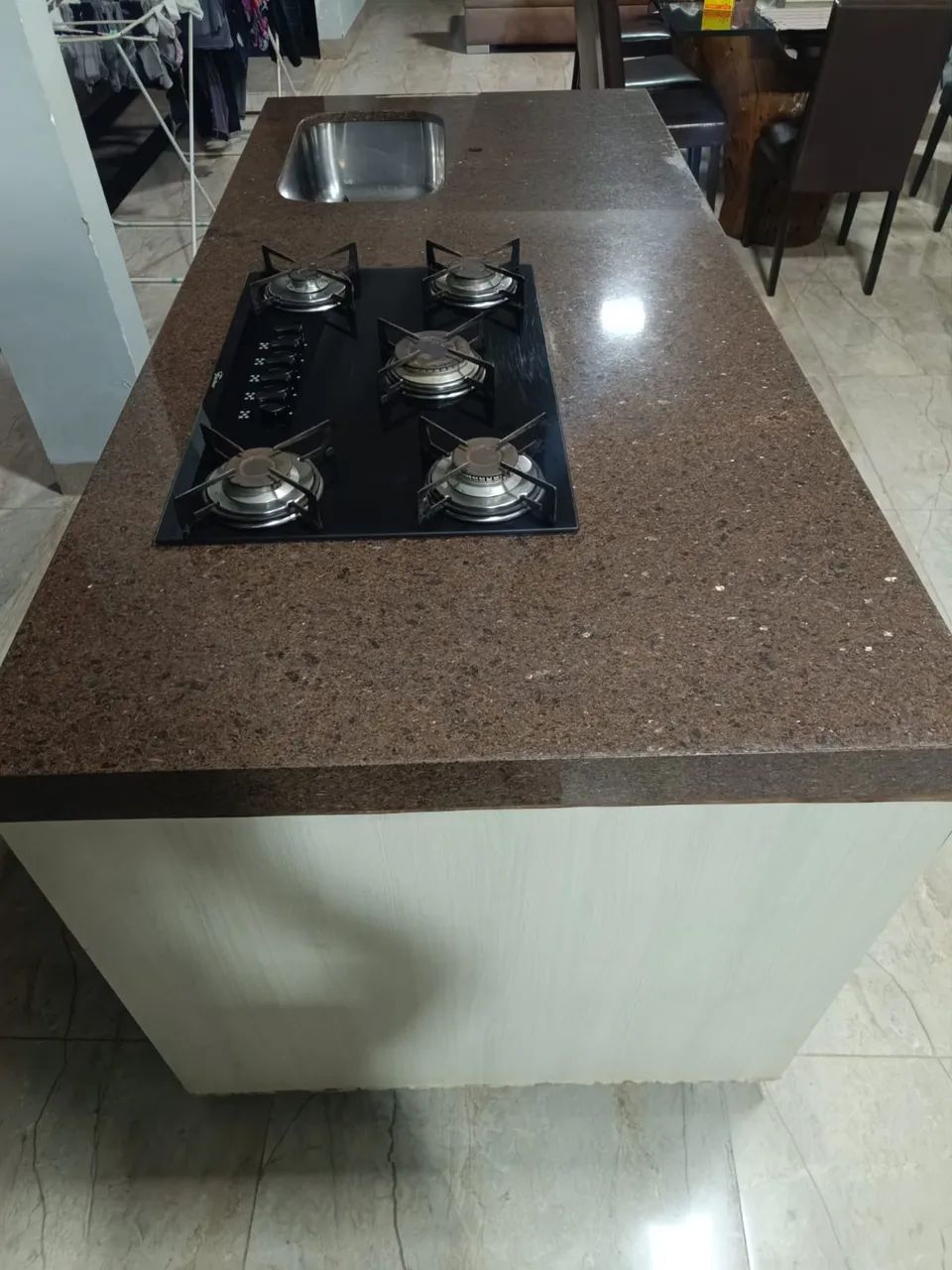 ILHA COZINHA BANCADA com COOKTOP  - Foto 3