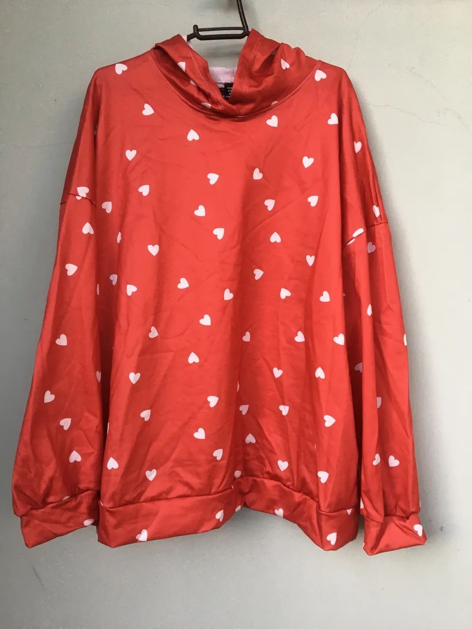 Moletom vermelho plus size 