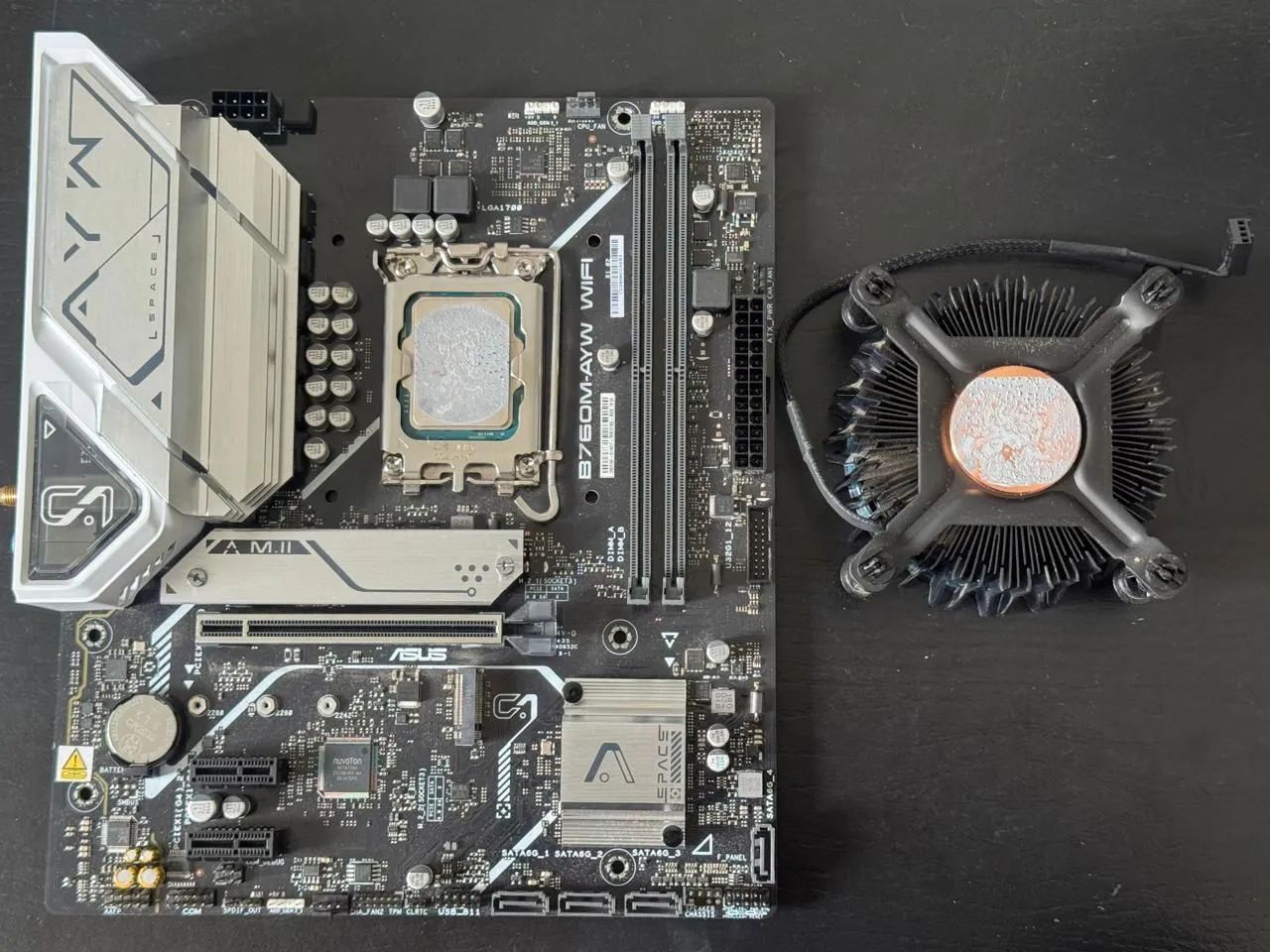 Kit placa mãe b760 asus e processador i3 13100f