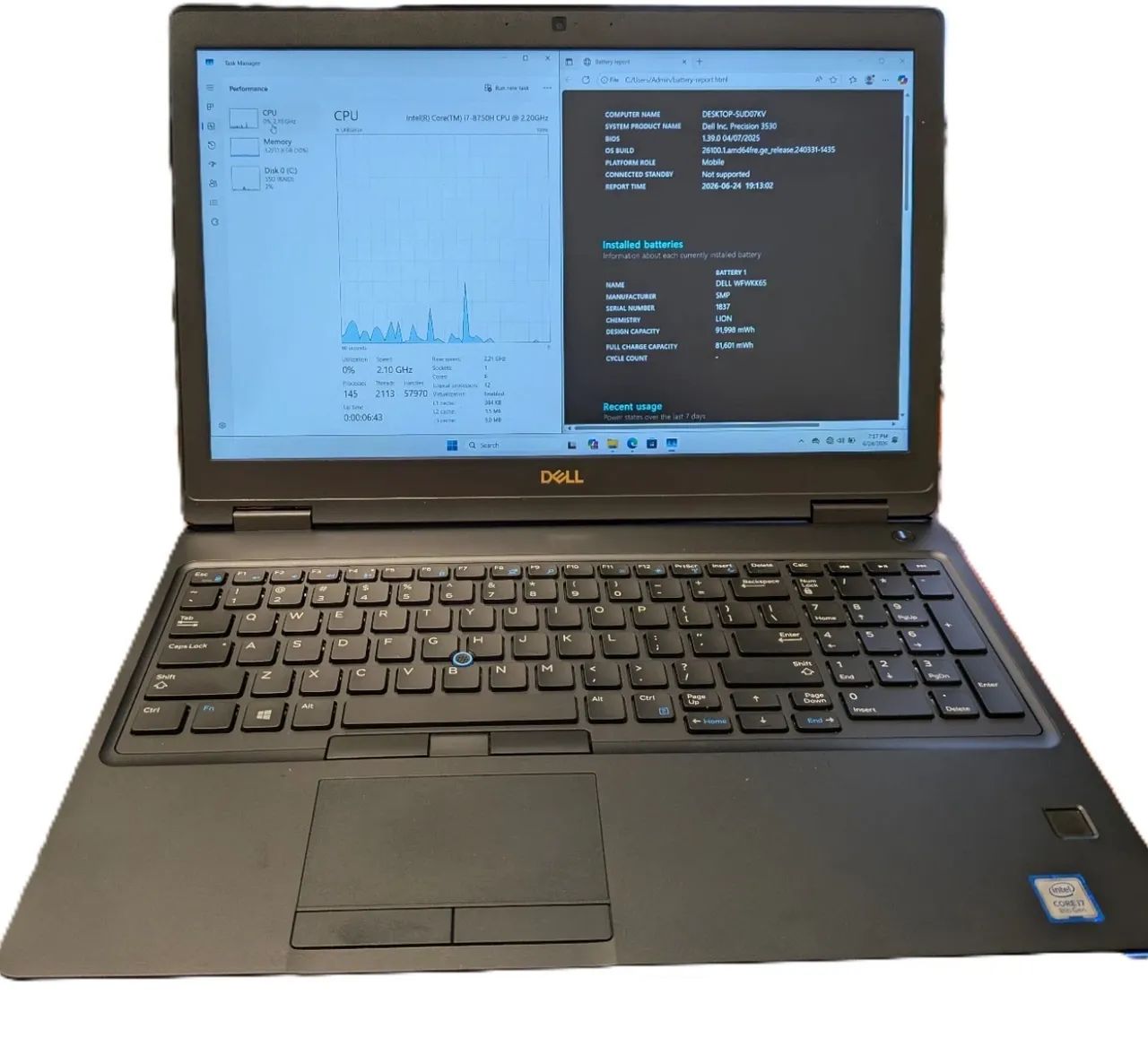 Notebook Dell Intel i7, 32 Gigas de RAM, Vídeo dedicado  - Foto 2