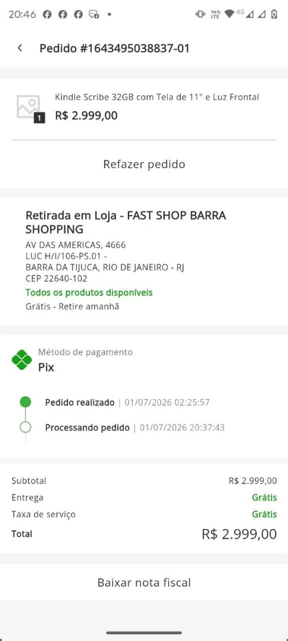 Kindle scribe 32gb 11 polegadas 2026 o mais recente 