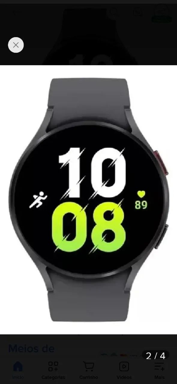 Galaxy Watch 5 novo, caixa aberta