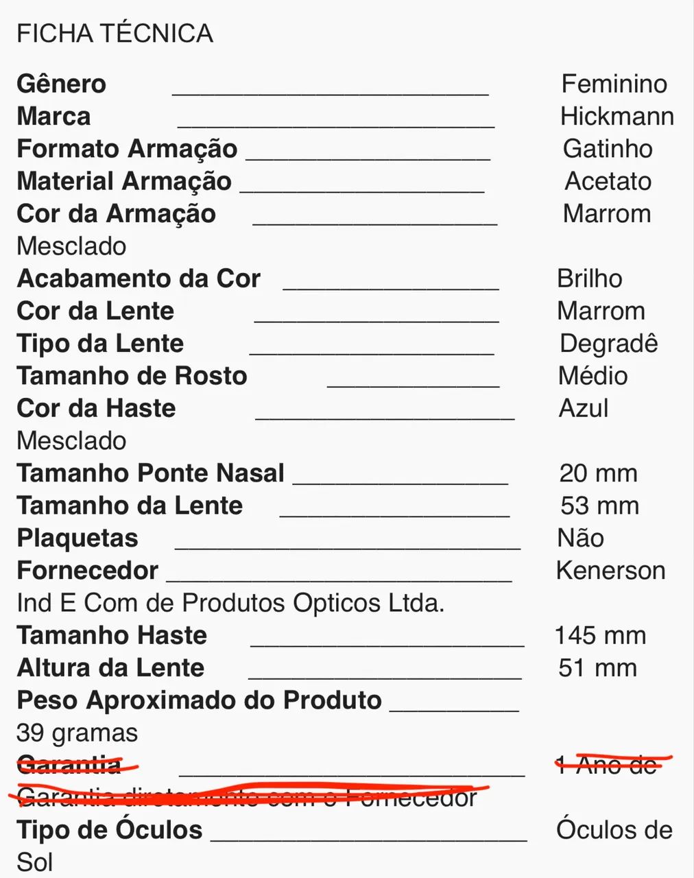 Armação de óculos de sol - Ana Hickmann  - Foto 4