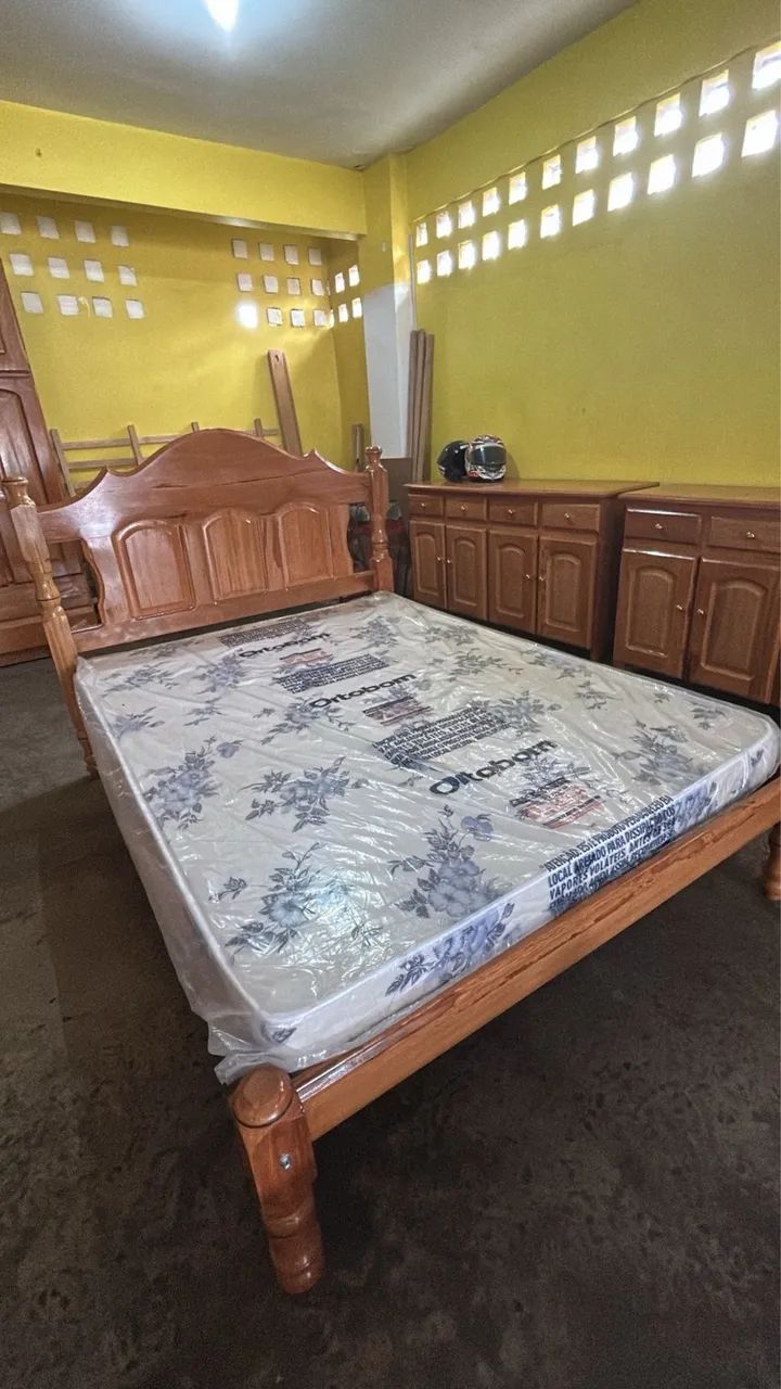 Cama de casal de madeira  - Foto 2