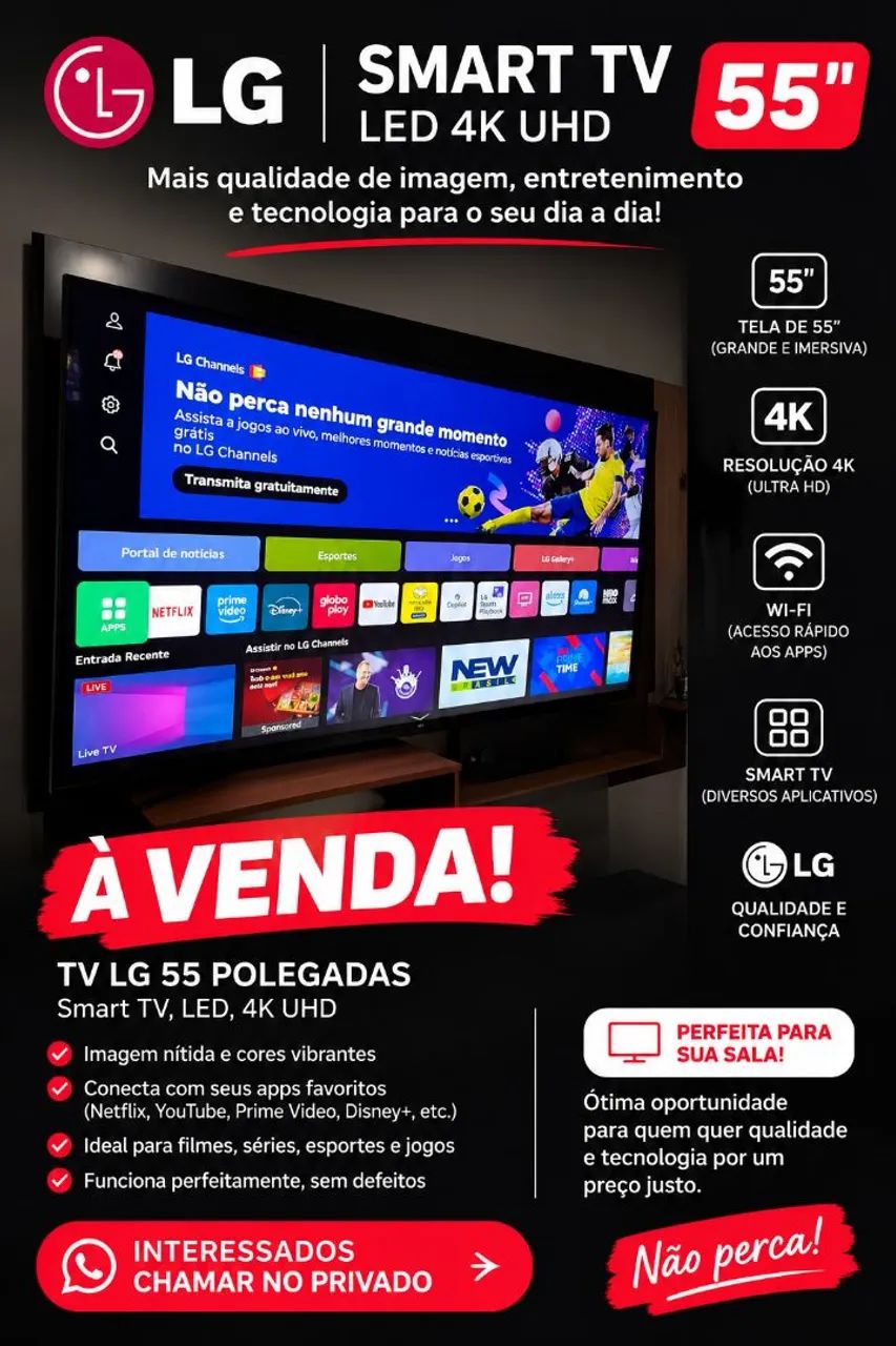 TV LG 55 Polegadas
