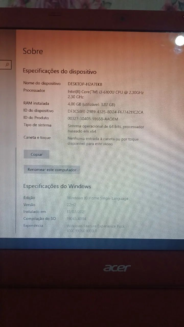 Notebook Acer - Foto 3