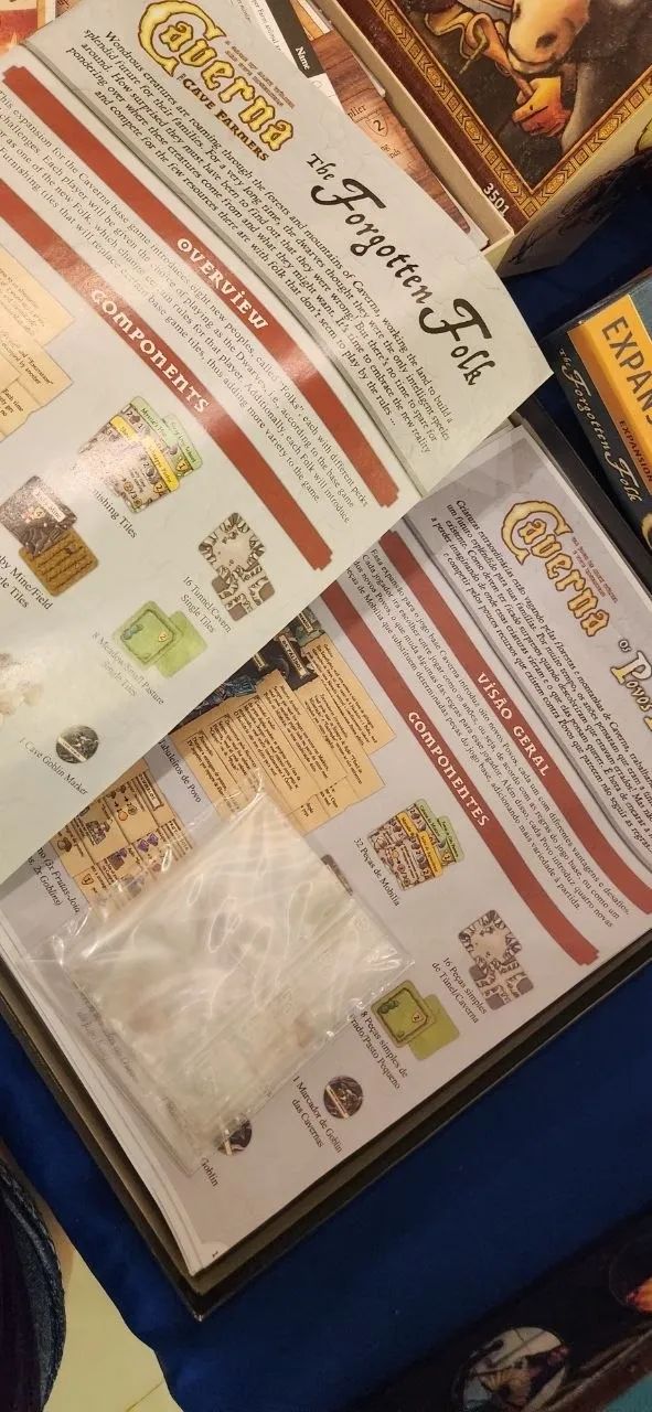 Boardgame Jogo de tabuleiro (versão inglês) - Caverna + Expansão Povos Esquecidos + Insert - Foto 2