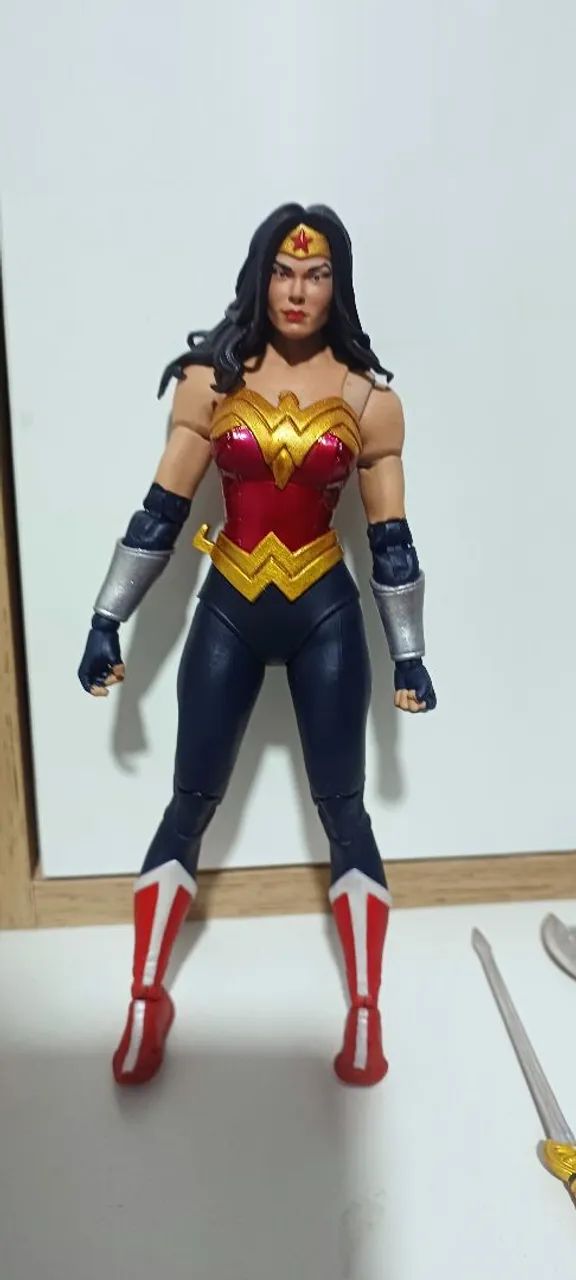 Action figure mcfarlane mulher maravilha repintada  - Foto 5