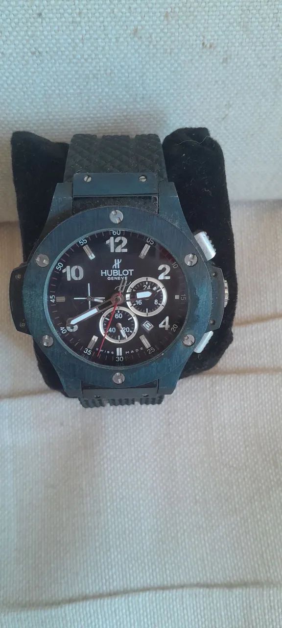 Relógio Hublot. Cronógrafo, a prova d água. 