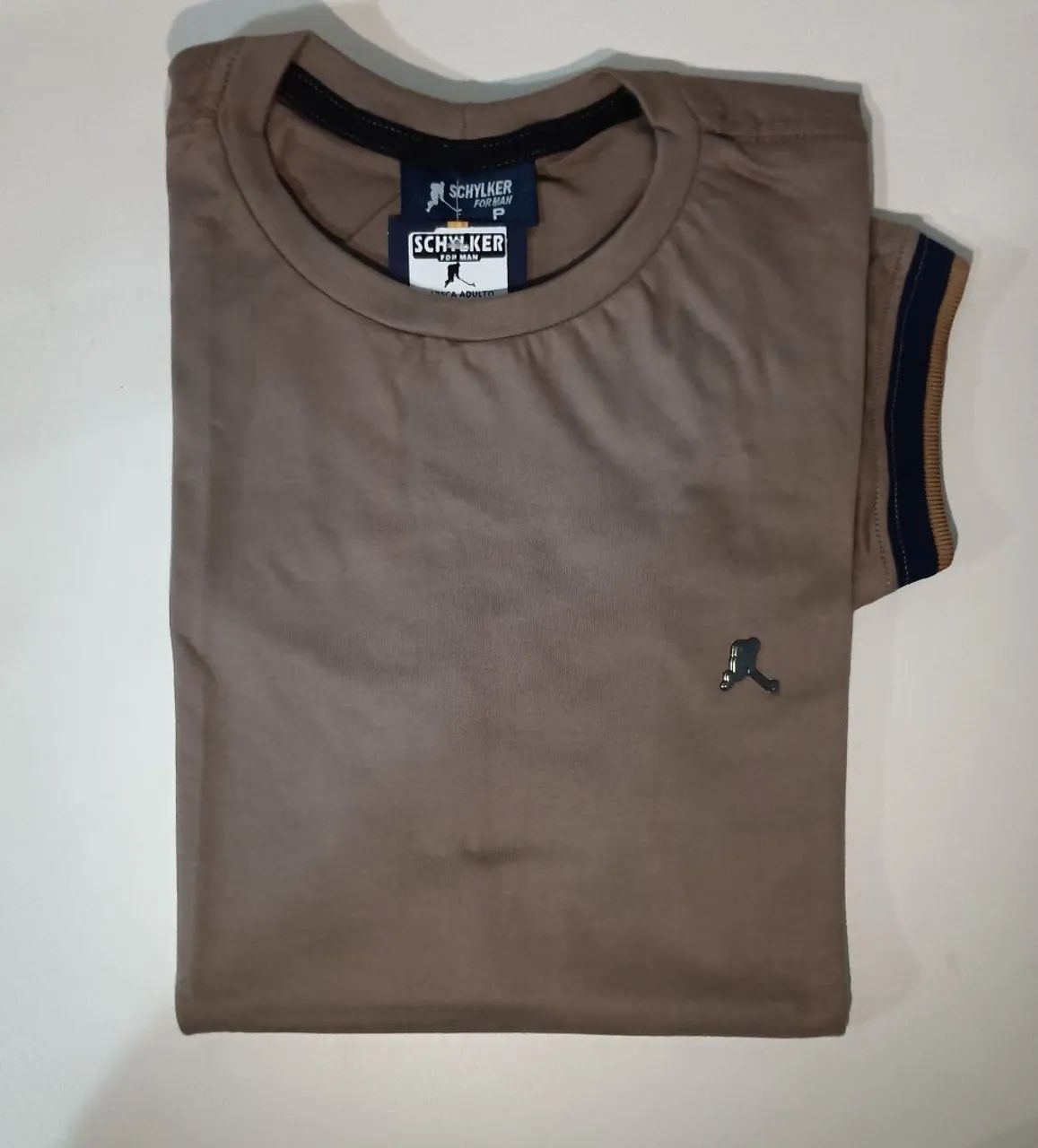 Camisa básica com punho listrado 30.1 - Foto 3
