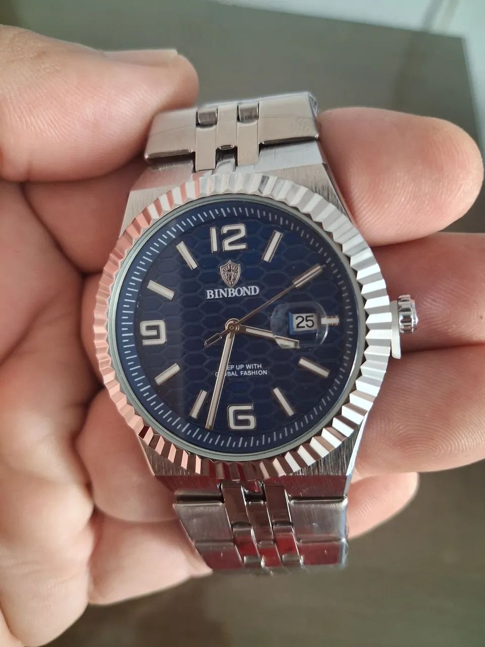 Relógio BINBOND luxury  - azul profundo, novo na caixa.  - Foto 3