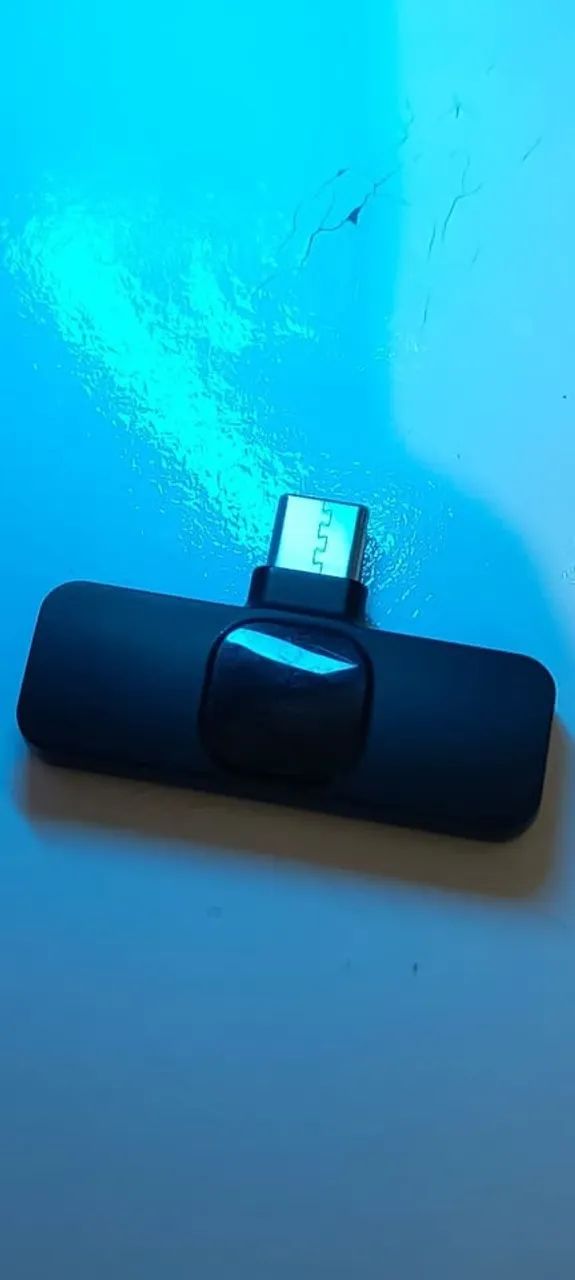 Microfone Lapela Sem Fio Duplo Para Celular Usb-c 2 Em 1 - Foto 3