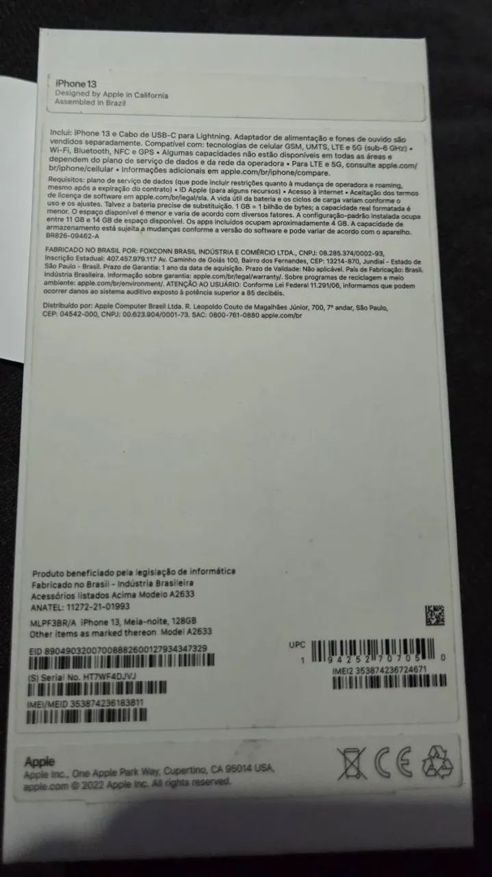 Iphone 13 de 128gb saude da bateria 85% - Foto 5