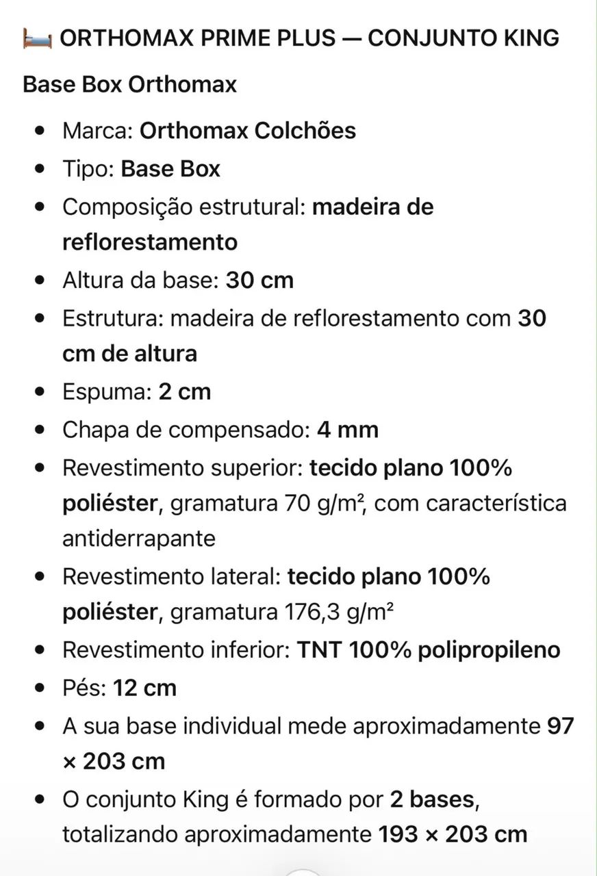 Colchão King D45 com base - novíssimo  - Foto 4