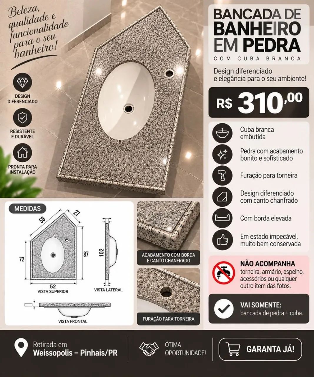 Cubas de pia