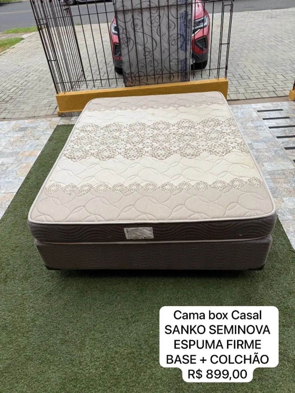 Colchão Casal + base BOX SEMINOVO - Entrego HOJE!  - Foto 4