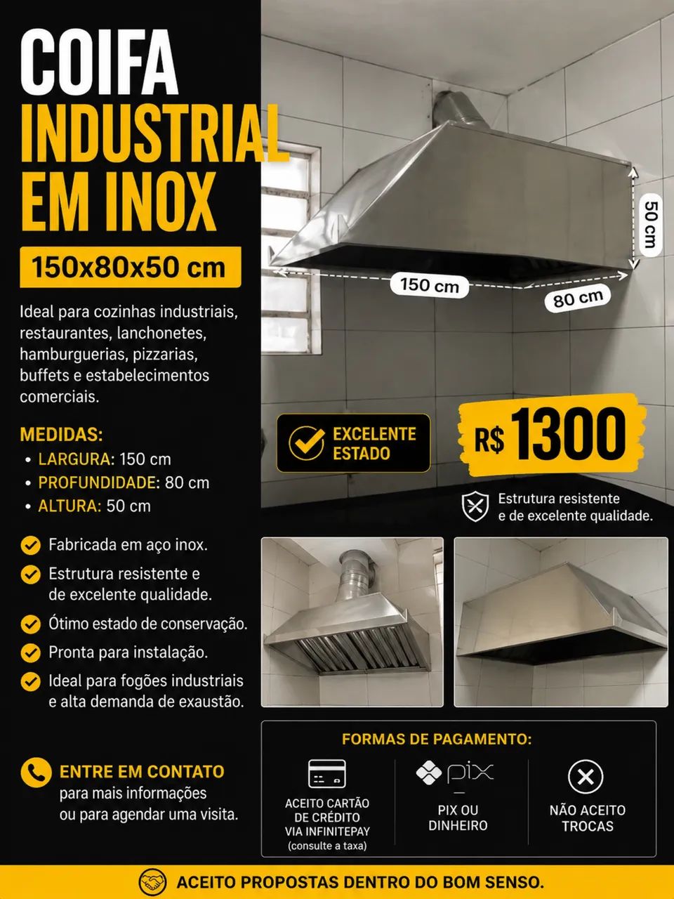 Coifa industrial 