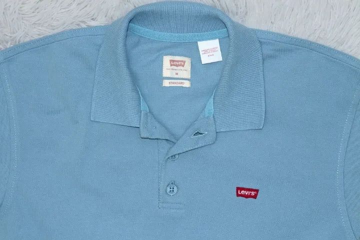 Camiseta polo azul Levis - Foto 3