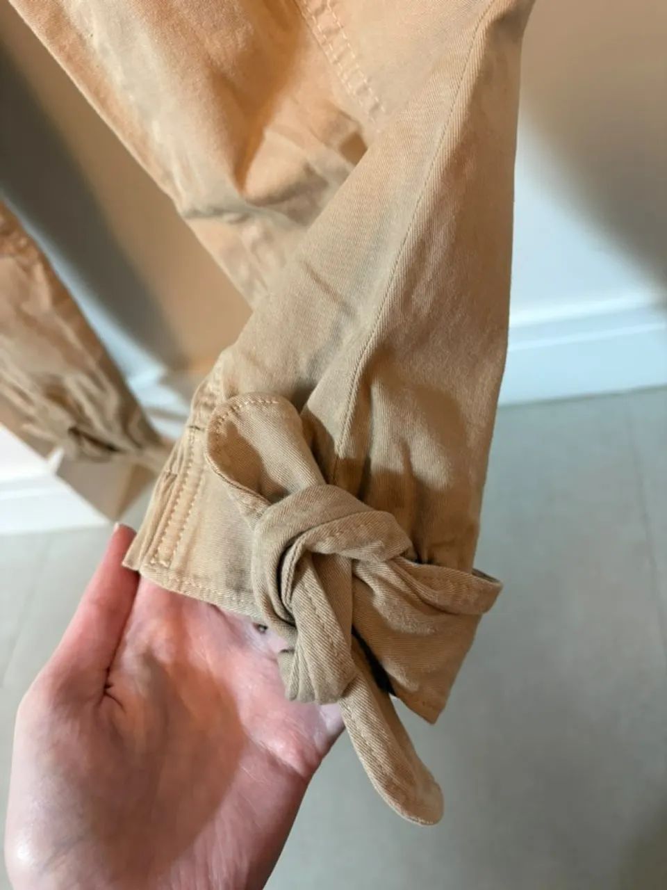 Calça Jeans Bege - Foto 3