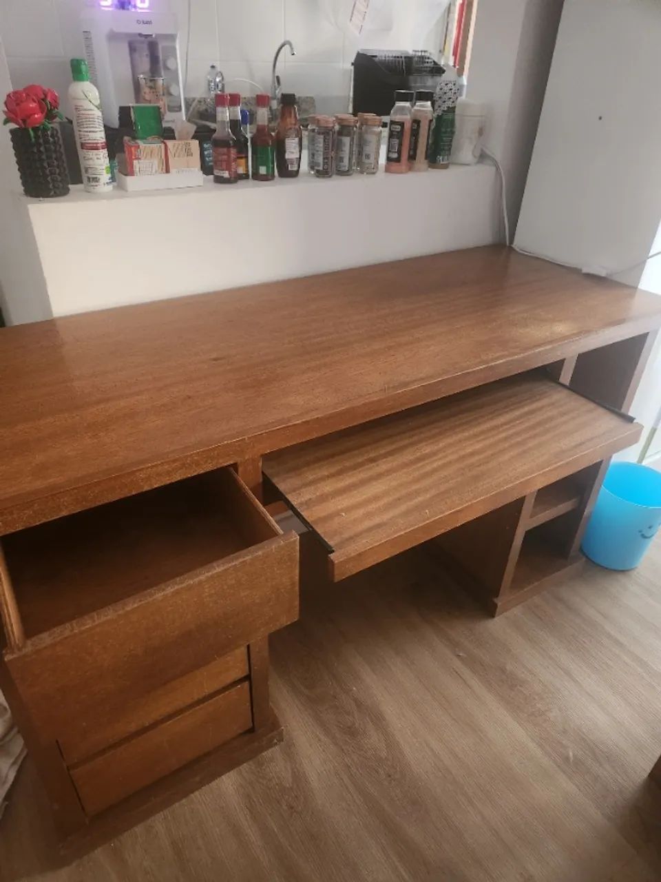 Mesa de Escritório em Madeira Maciça  - Foto 2