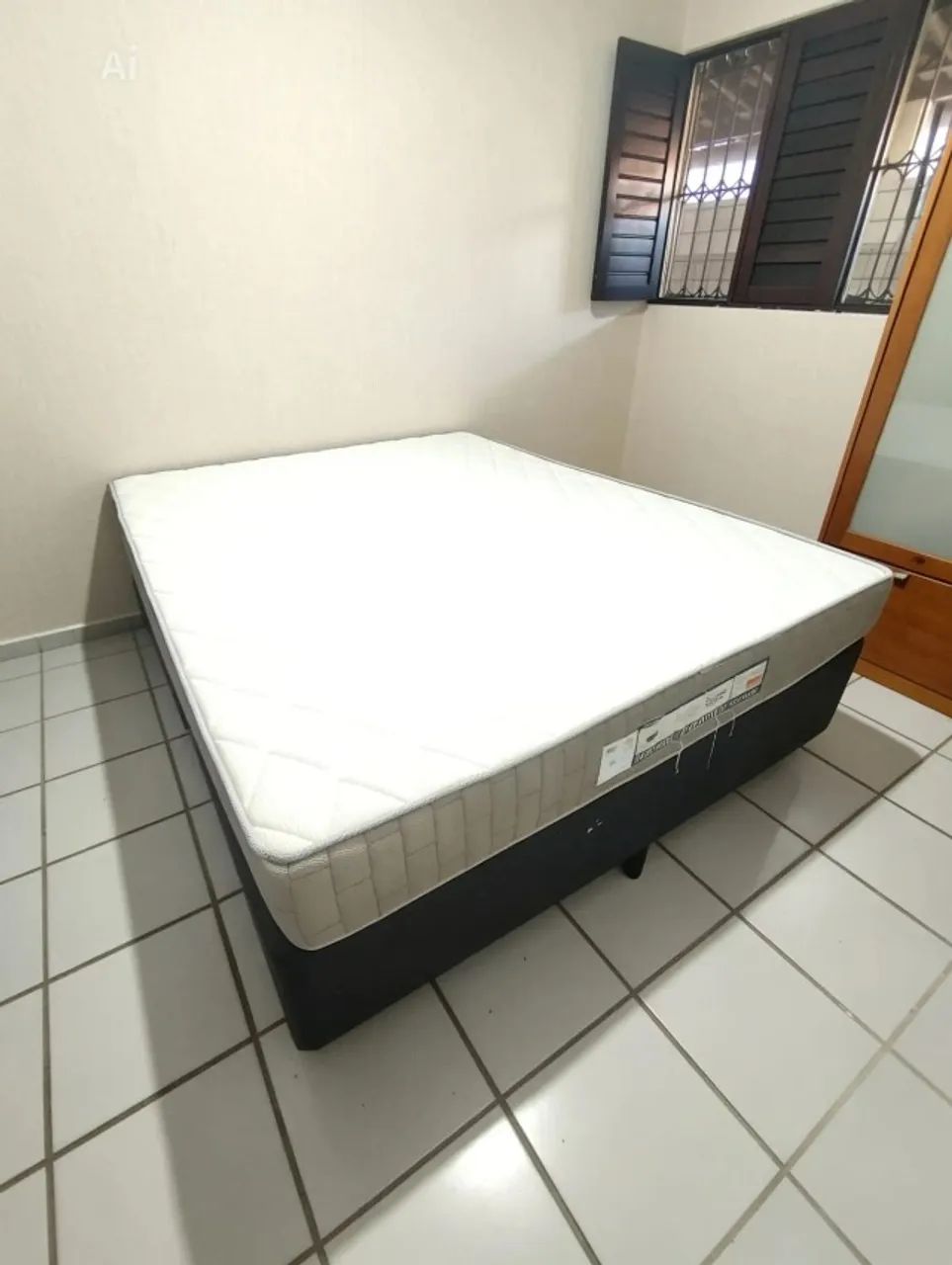 Cama Box Queen Ortobom + Colcão extra firme