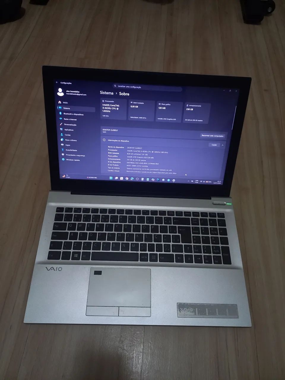 Notebook Vaio