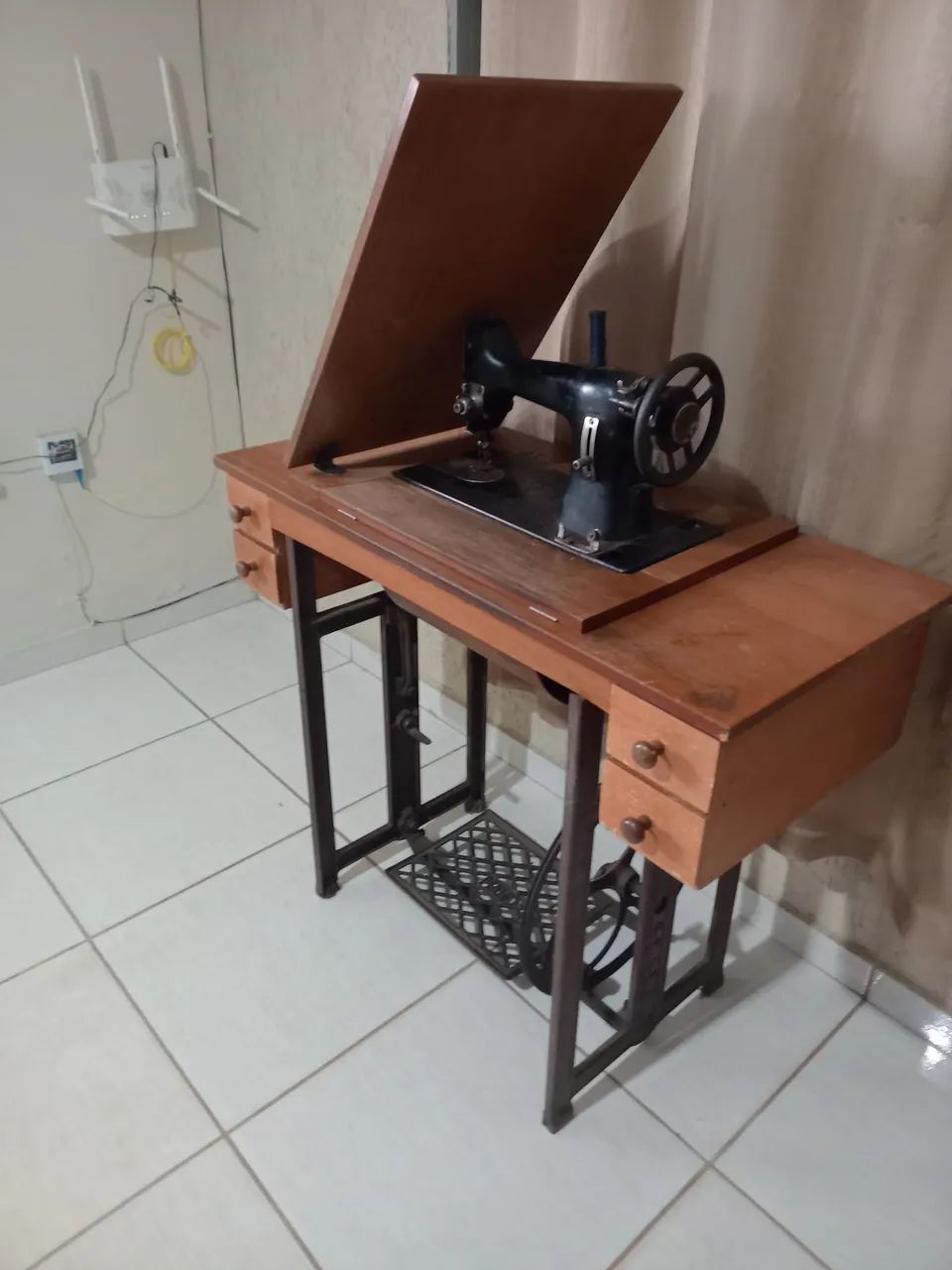 Vendo máquina antiga funciona  - Foto 2