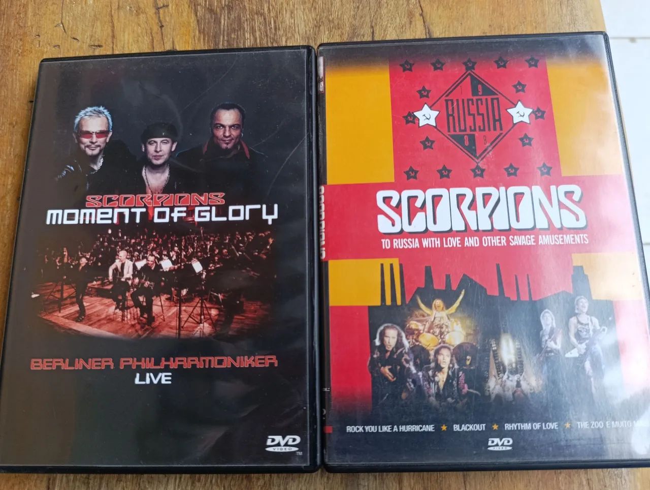 SCORPIONS DVD SHOWS MOMENT OF GLORY E TO RUSSIA WITH LOVE AND THE