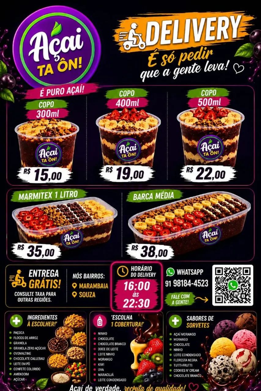 AÇAÍ TERIA E SORVETERIA 