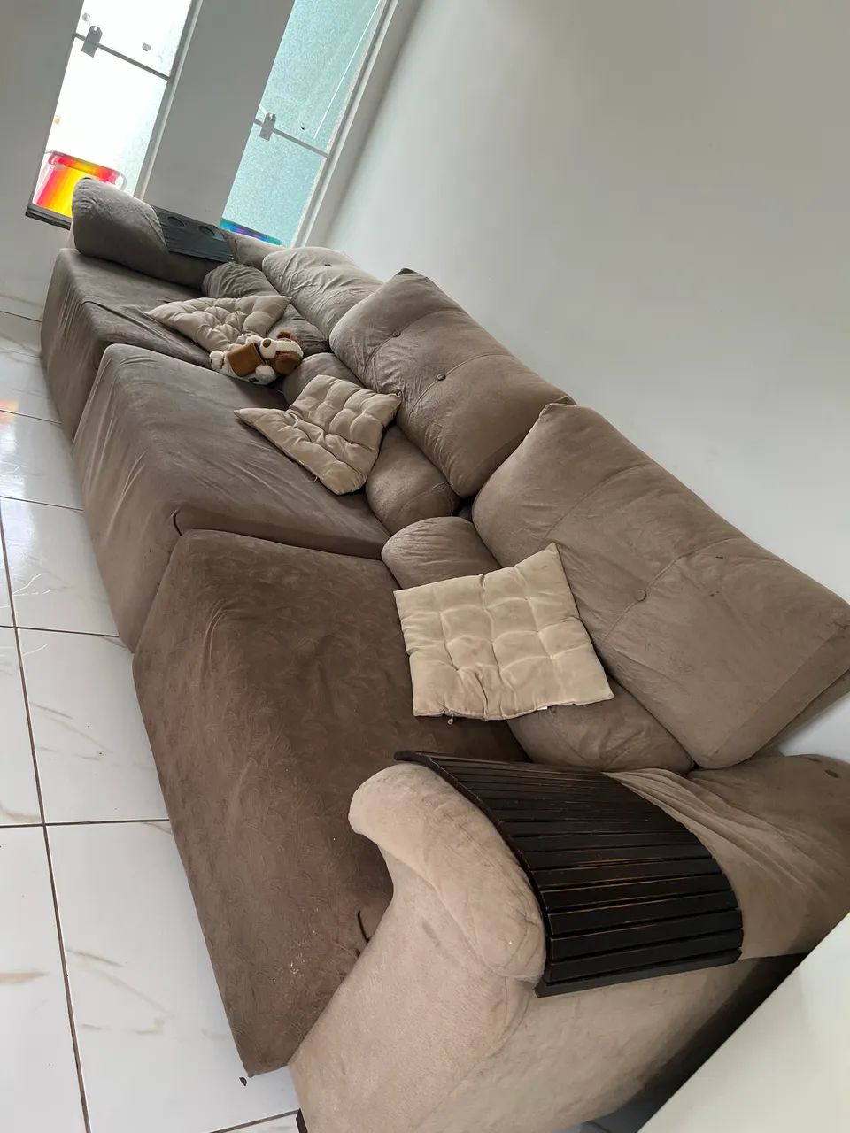Vendo sofá retrátil 3 lugares gigante  - Foto 4