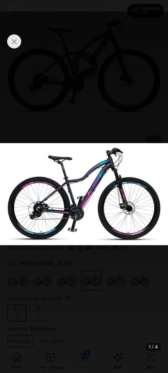 Bicicleta aro 29 ksw nova
