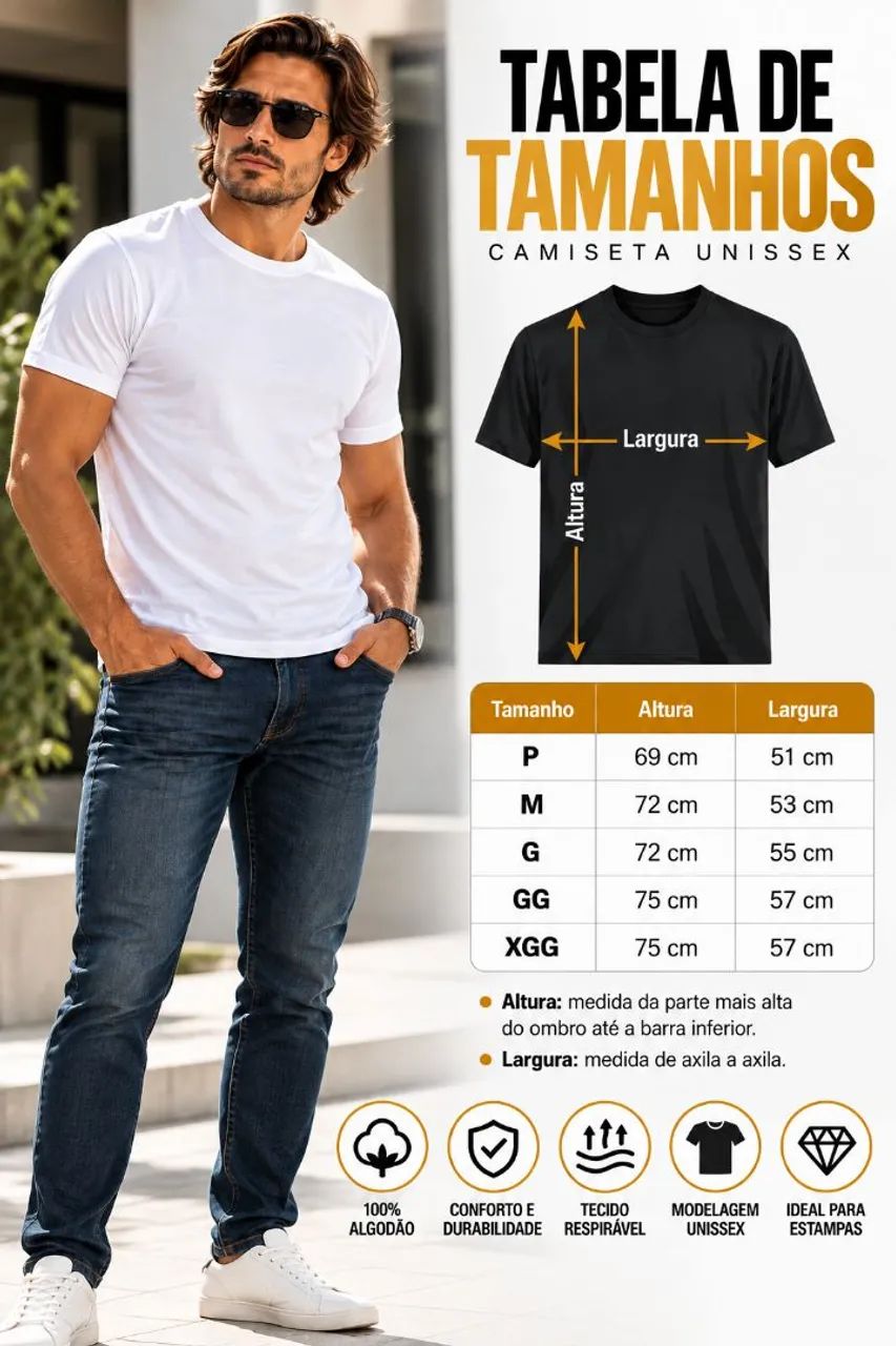 Camiseta branca lisa - Foto 5