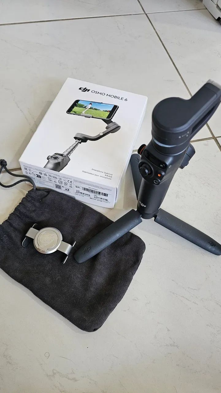 Estabilizador para celular DJI Osmo 6 Preto - Foto 4