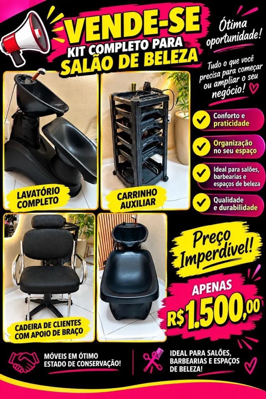 Kit para salão de beleza 