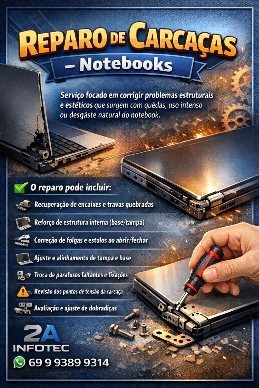 Reparo de Carcaça - Notebooks