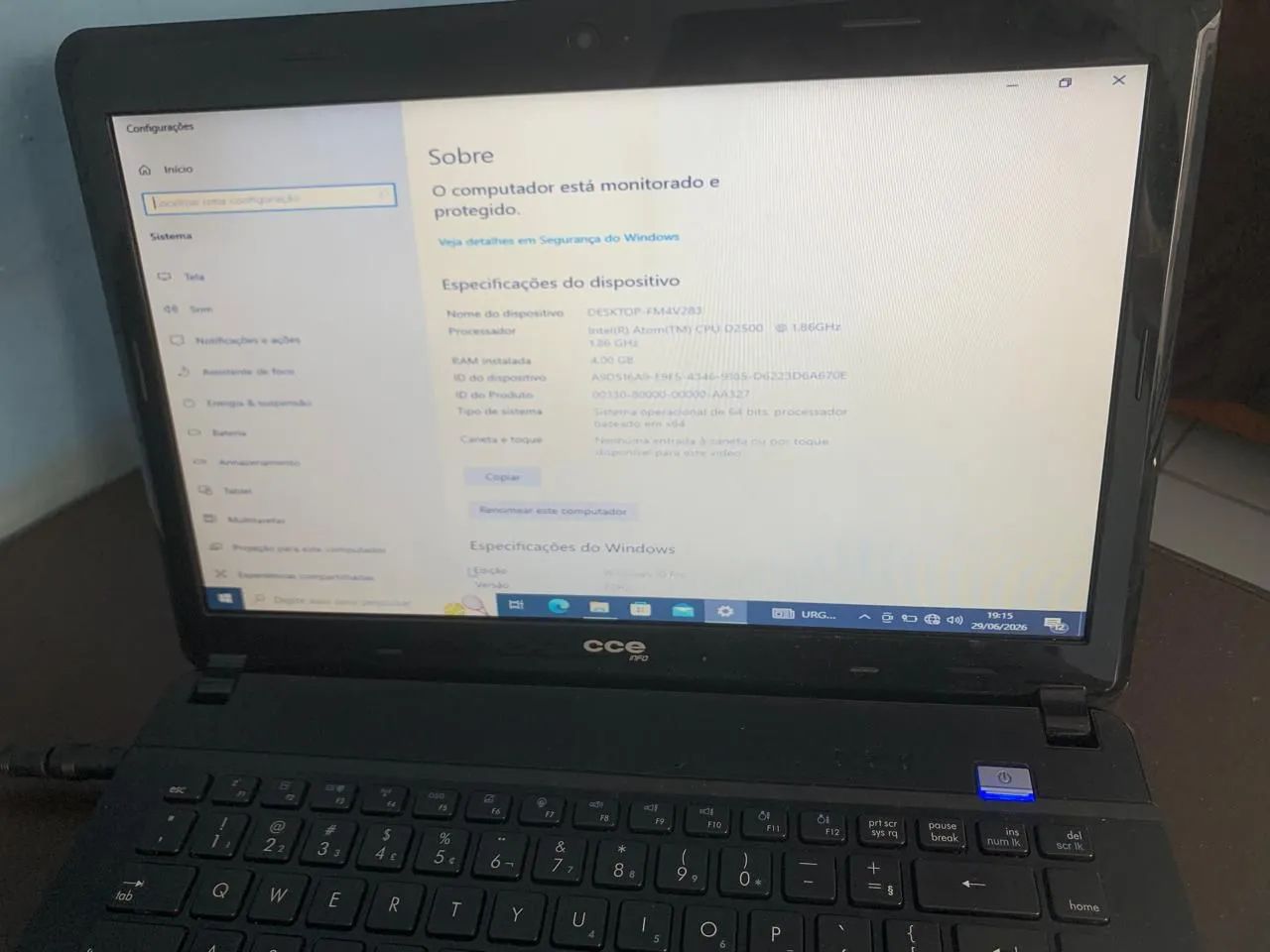 Notebook Win CCE  - Foto 5