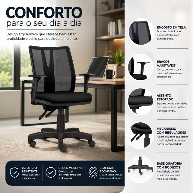 CADEIRA ADDIT - PREÇO DE LUXO - Foto 3