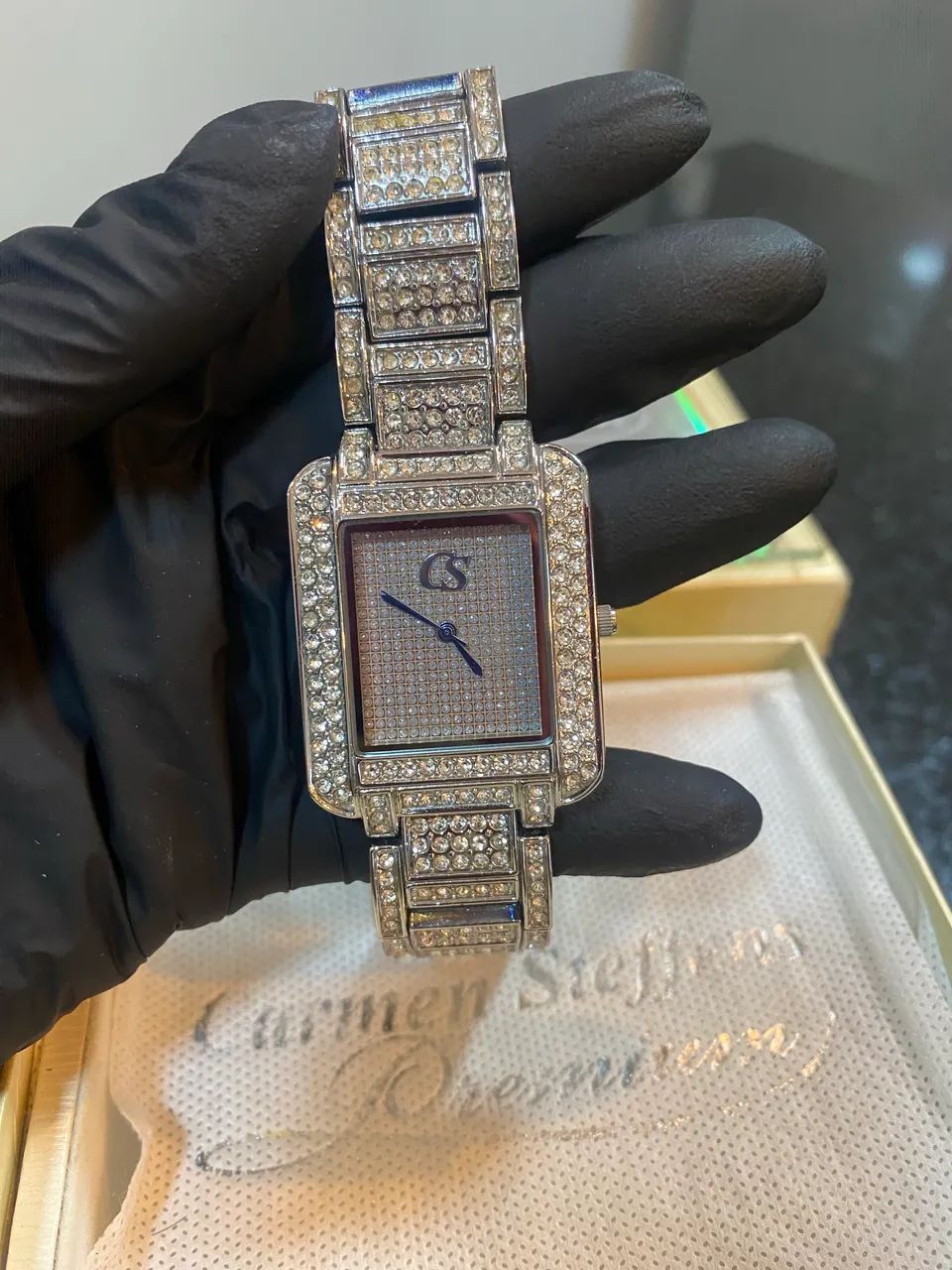 Relógio Cravejado Carmen Steffens 