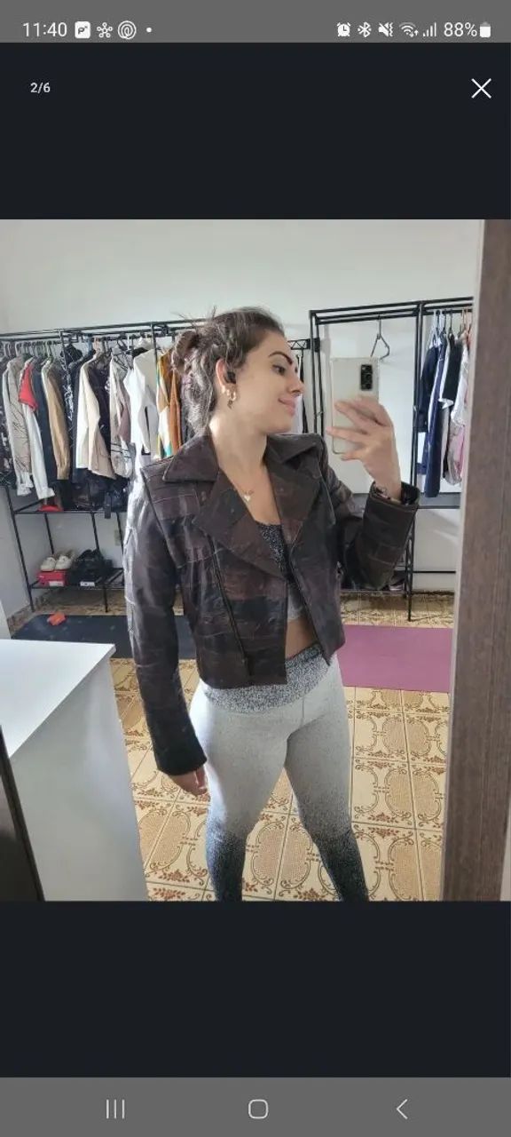 Jaqueta modelo em retalhos Cou legítimo! - Foto 4