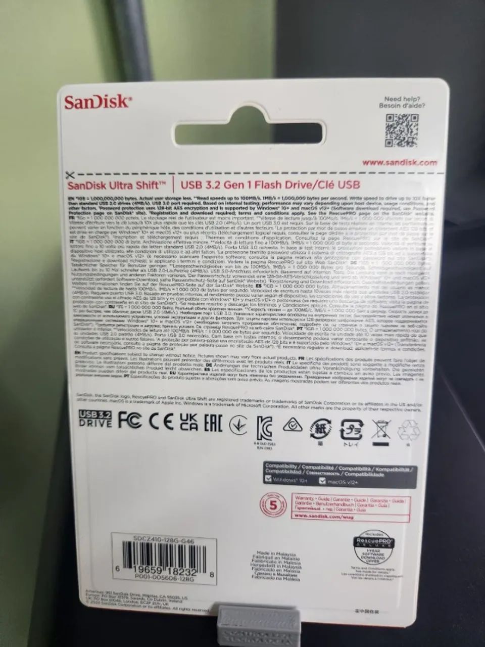 PENDRIVE SANDISK 128GB ULTRA SHIFT 3.0 - Foto 3