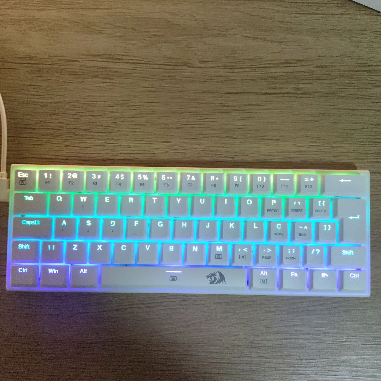 Teclado Redragon anivia branco  - Foto 4