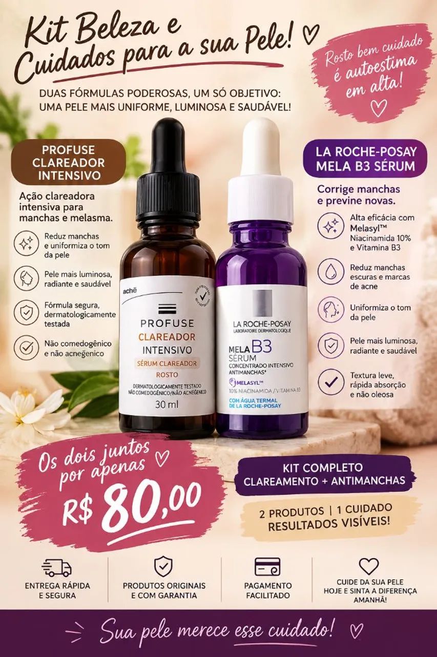Kit Beleza anti manchas