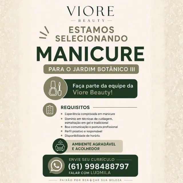 MANICURE - JARDIM BOTÂNICO/DF