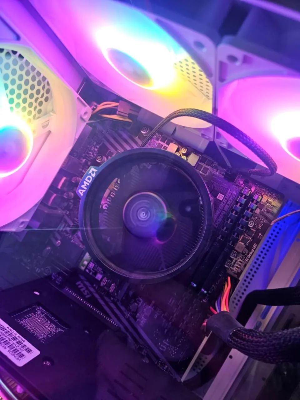 Placa-mãe MSI A520M-A PRO AM4 DDR4 NVMe com caixa e NF - Foto 2