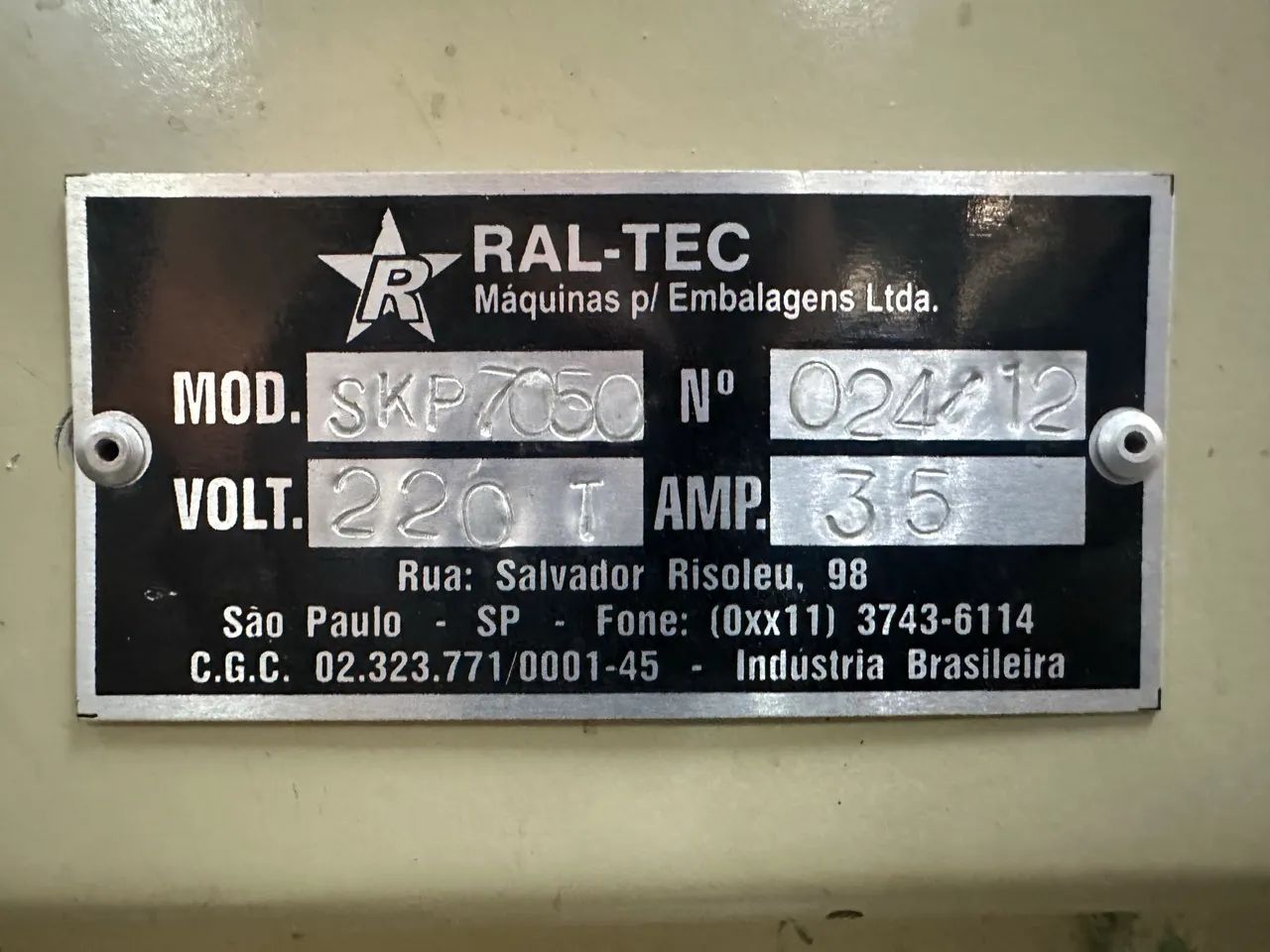 Máquina encarteladora embaladora ral-tec skp7050 220v - Foto 4