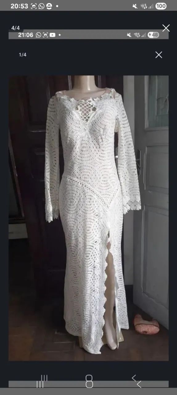 Lindo vestido em renda
