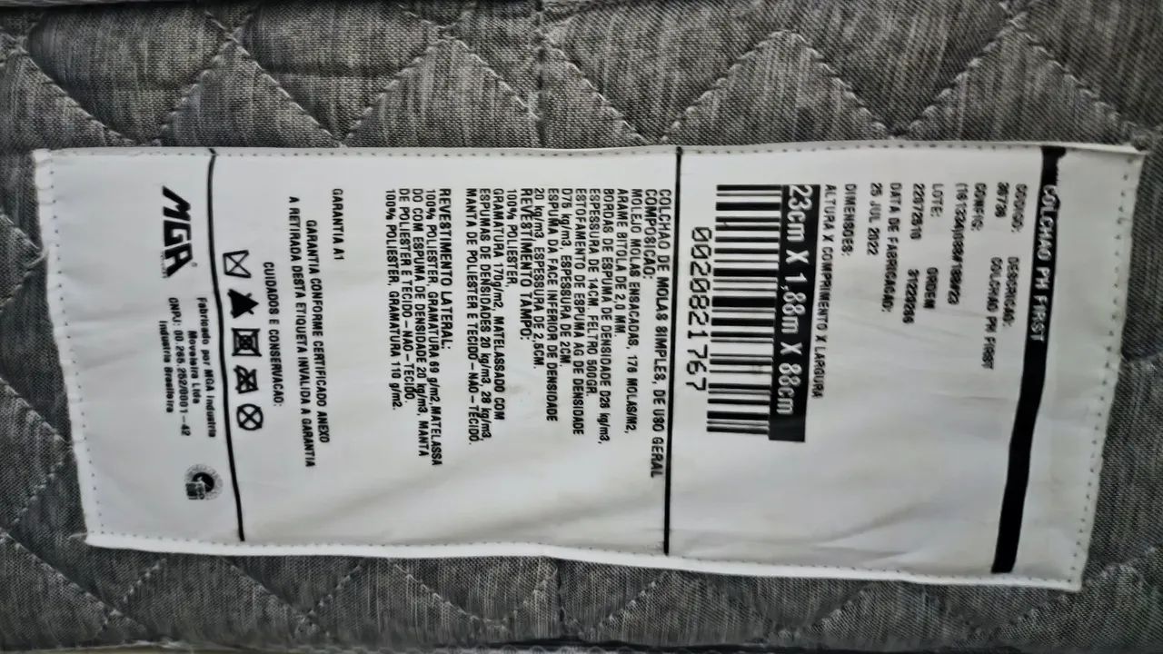Cama box solteiro+ colchão semi novo  - Foto 2