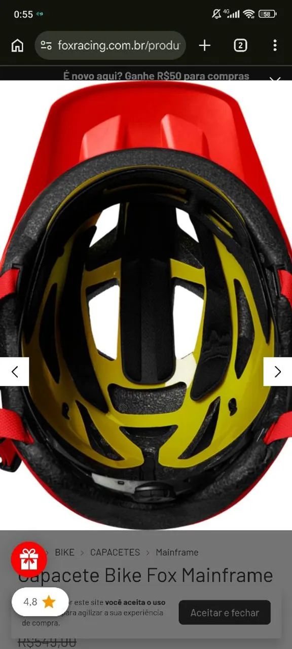 Capacete ciclismo fox - Foto 4