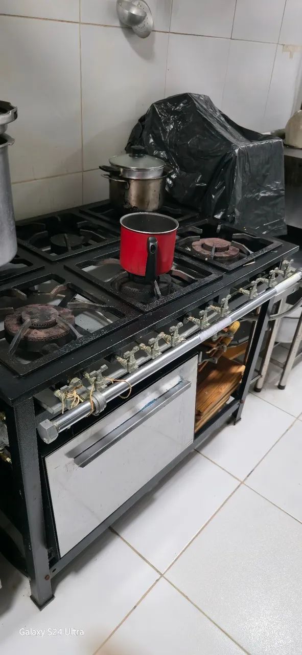 Fogão Venâncio 6 bocas misto baixa pressão mais forno a gás  - Foto 2